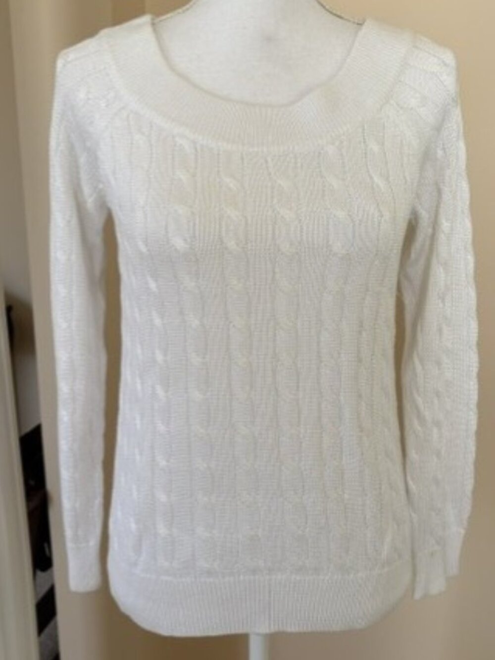 RALPH LAUREN WHITE SPRING/SUMMER SWEATER